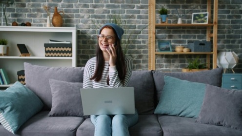 Digital nomads in Montenegro working from a modern rental apartment