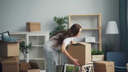Packed moving boxes ready for a stress-free move
